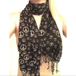 Peace Sign Scarf